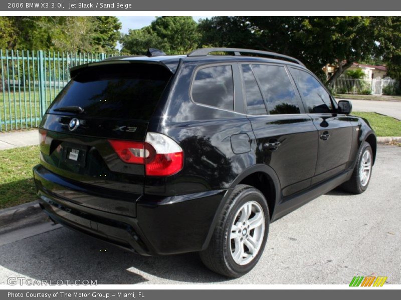 Jet Black / Sand Beige 2006 BMW X3 3.0i