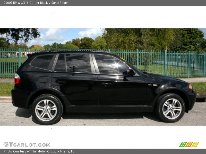 Jet Black / Sand Beige 2006 BMW X3 3.0i