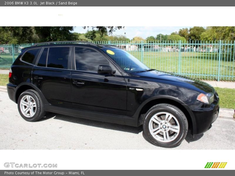 Jet Black / Sand Beige 2006 BMW X3 3.0i