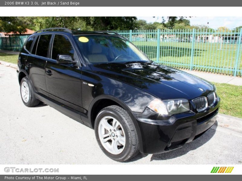 Jet Black / Sand Beige 2006 BMW X3 3.0i