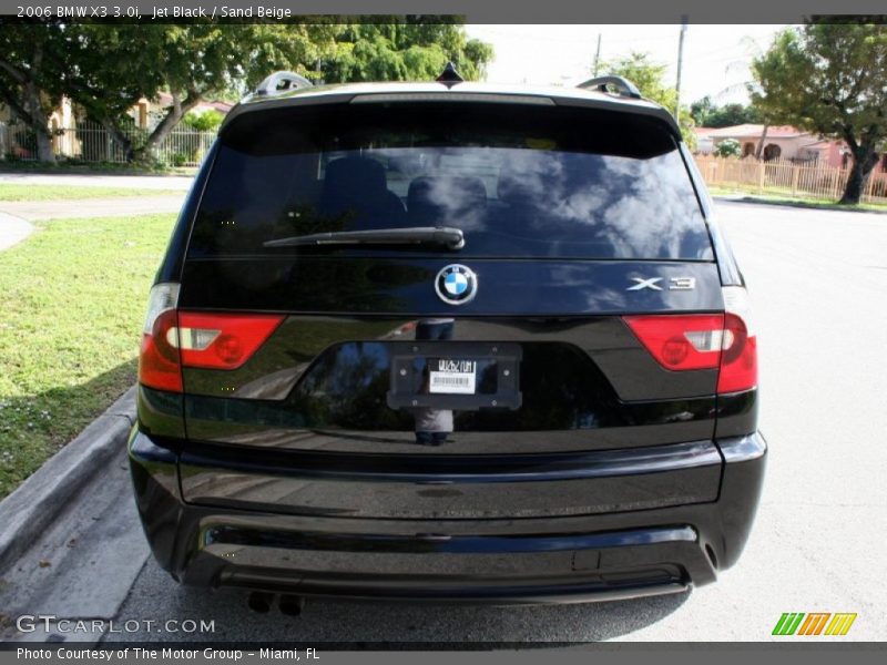 Jet Black / Sand Beige 2006 BMW X3 3.0i