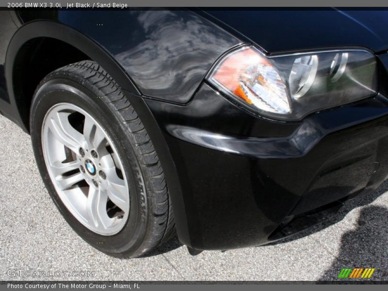 Jet Black / Sand Beige 2006 BMW X3 3.0i