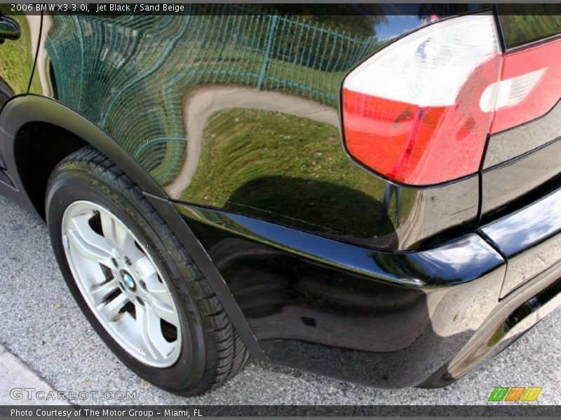 Jet Black / Sand Beige 2006 BMW X3 3.0i