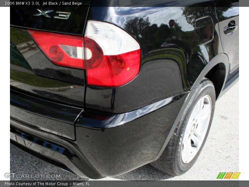 Jet Black / Sand Beige 2006 BMW X3 3.0i
