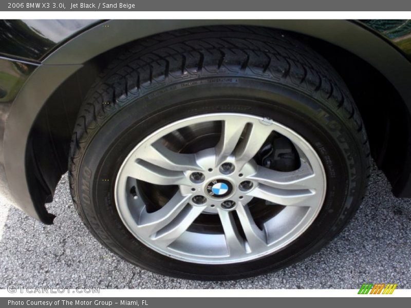 Jet Black / Sand Beige 2006 BMW X3 3.0i