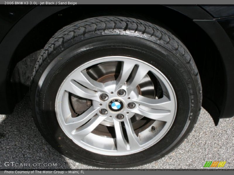 Jet Black / Sand Beige 2006 BMW X3 3.0i