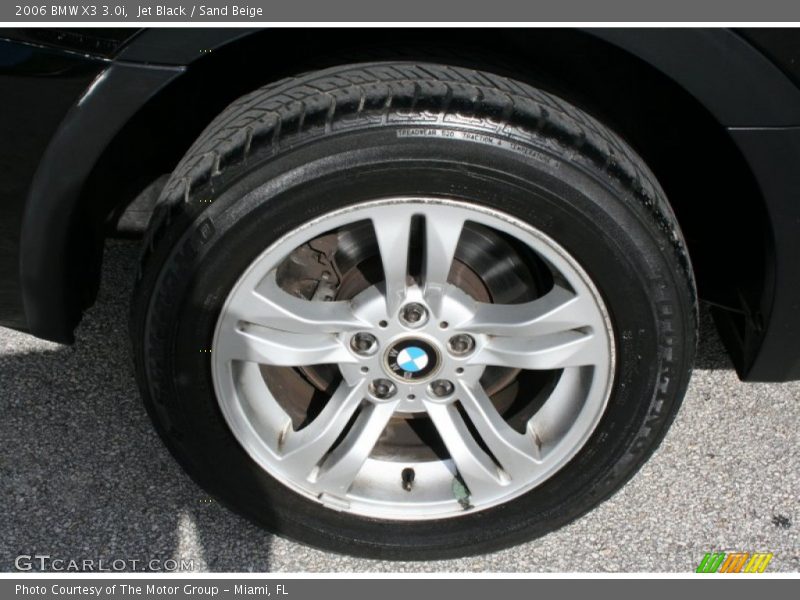 Jet Black / Sand Beige 2006 BMW X3 3.0i