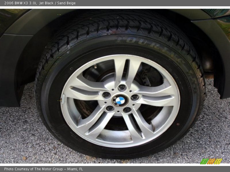Jet Black / Sand Beige 2006 BMW X3 3.0i