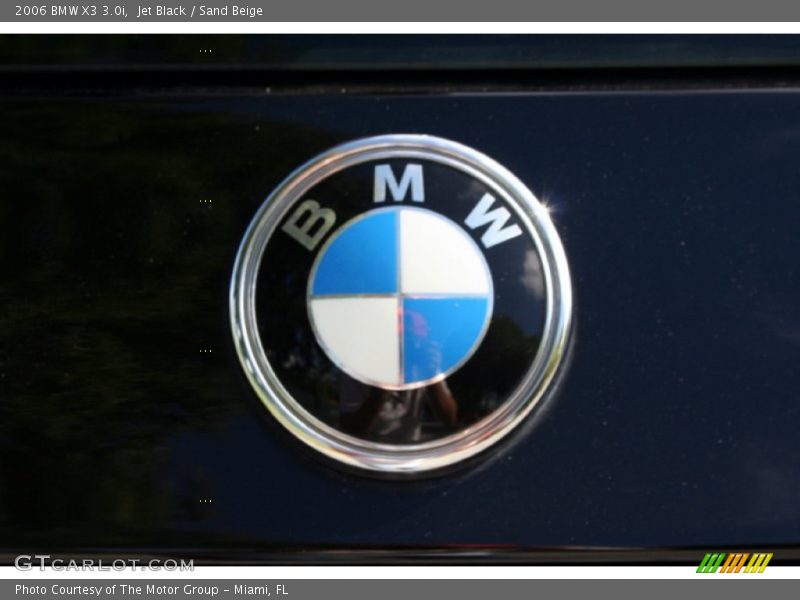 Jet Black / Sand Beige 2006 BMW X3 3.0i