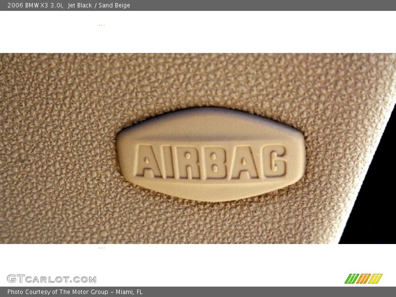 Jet Black / Sand Beige 2006 BMW X3 3.0i