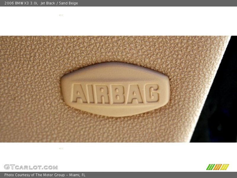Jet Black / Sand Beige 2006 BMW X3 3.0i