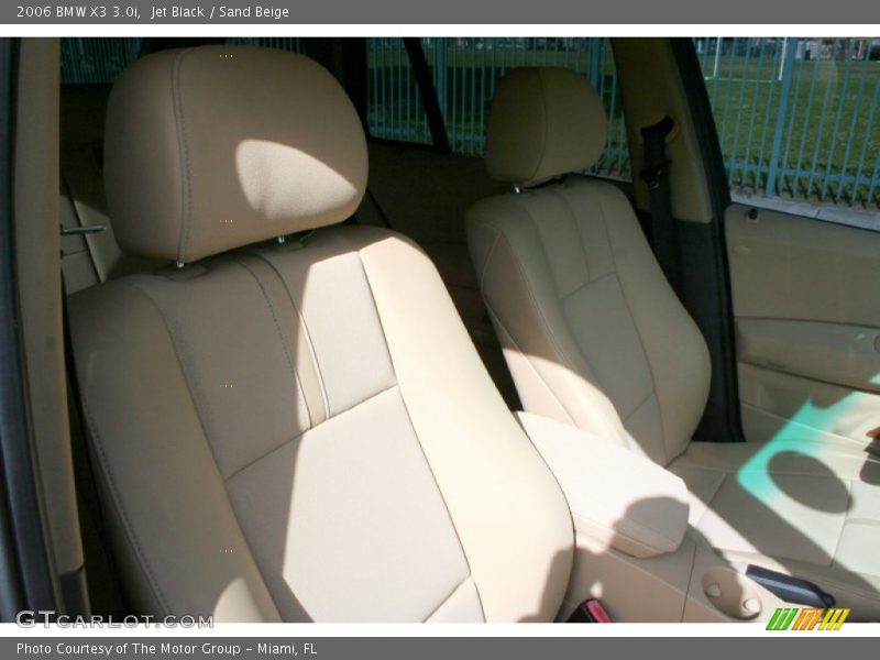 Jet Black / Sand Beige 2006 BMW X3 3.0i