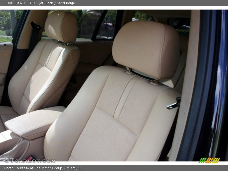 Jet Black / Sand Beige 2006 BMW X3 3.0i