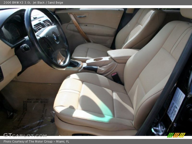 Jet Black / Sand Beige 2006 BMW X3 3.0i