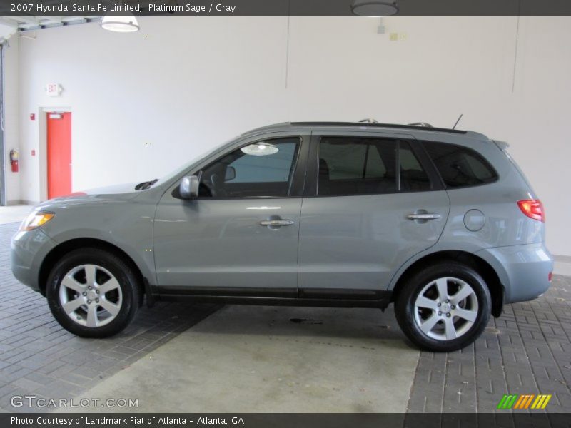 Platinum Sage / Gray 2007 Hyundai Santa Fe Limited