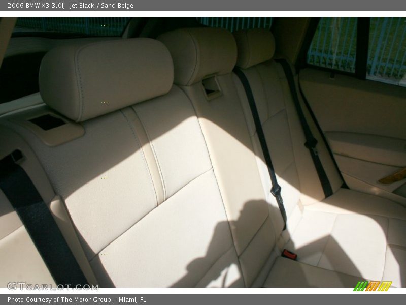 Jet Black / Sand Beige 2006 BMW X3 3.0i