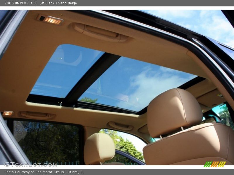 Jet Black / Sand Beige 2006 BMW X3 3.0i