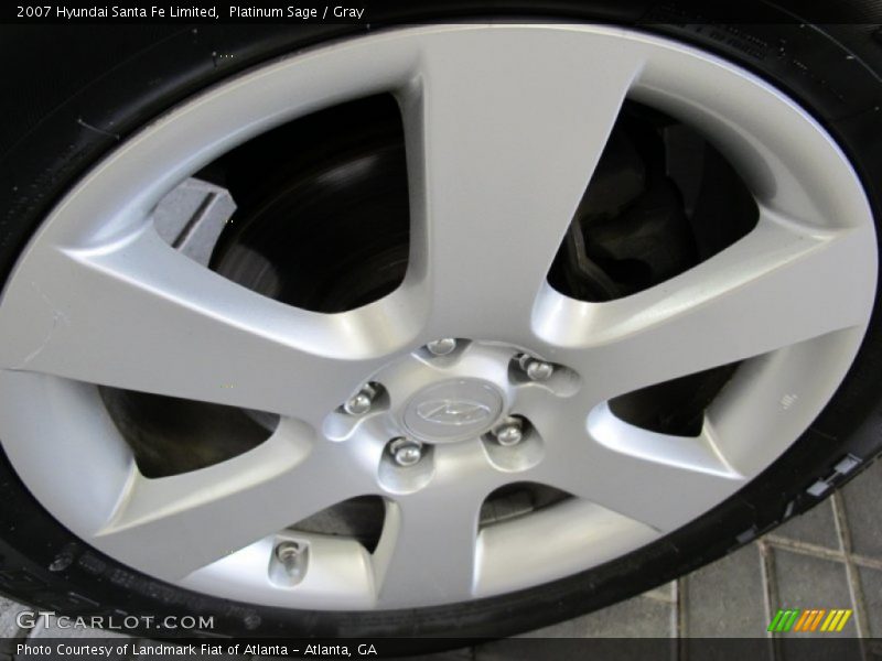 Platinum Sage / Gray 2007 Hyundai Santa Fe Limited