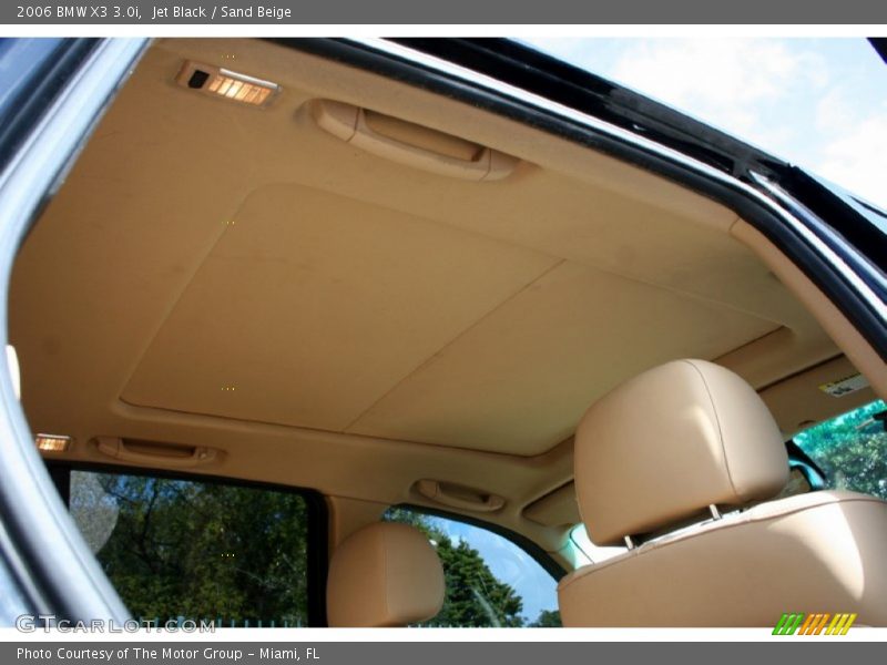 Jet Black / Sand Beige 2006 BMW X3 3.0i