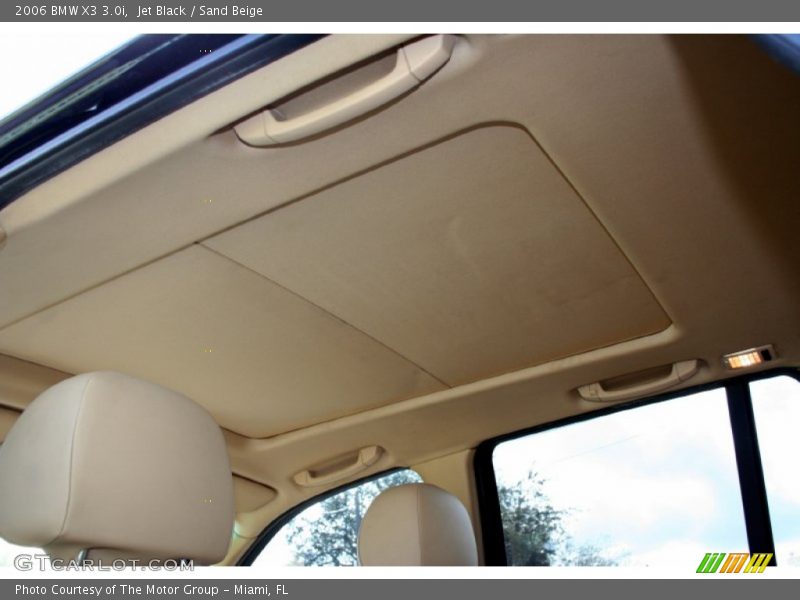 Jet Black / Sand Beige 2006 BMW X3 3.0i