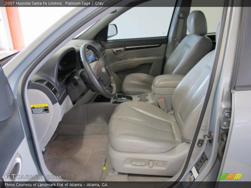 Platinum Sage / Gray 2007 Hyundai Santa Fe Limited