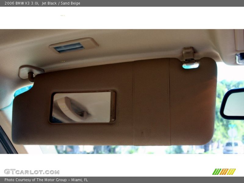 Jet Black / Sand Beige 2006 BMW X3 3.0i