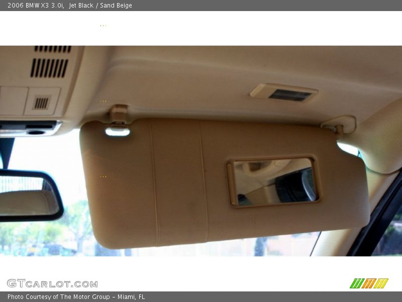 Jet Black / Sand Beige 2006 BMW X3 3.0i