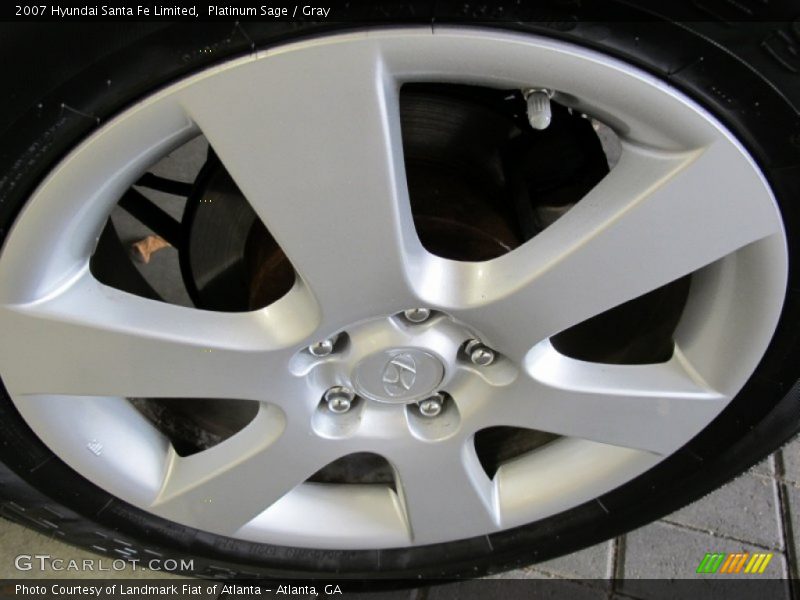 Platinum Sage / Gray 2007 Hyundai Santa Fe Limited