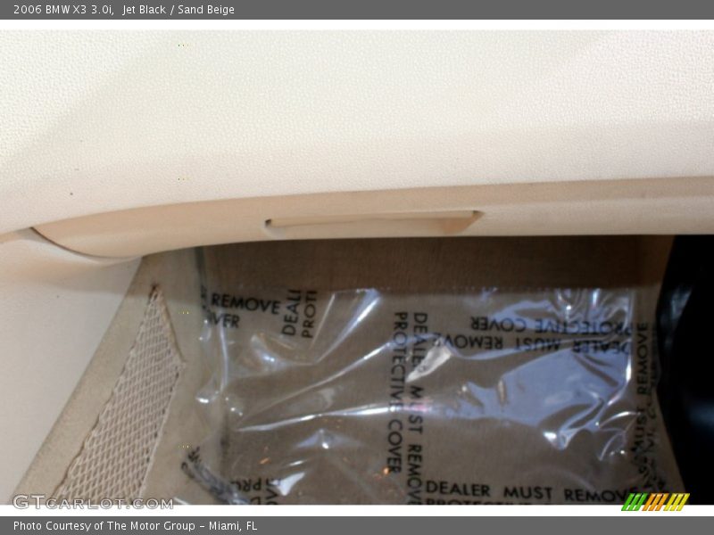 Jet Black / Sand Beige 2006 BMW X3 3.0i