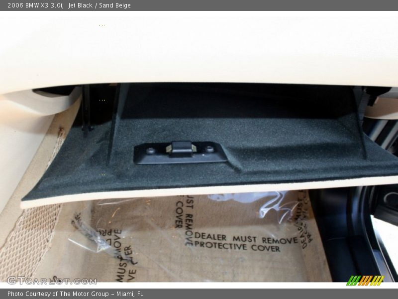 Jet Black / Sand Beige 2006 BMW X3 3.0i
