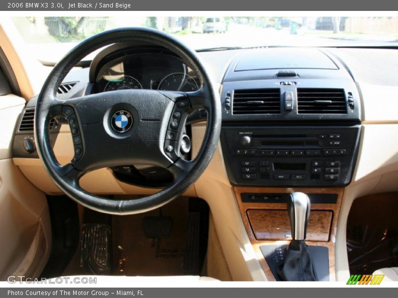 Jet Black / Sand Beige 2006 BMW X3 3.0i