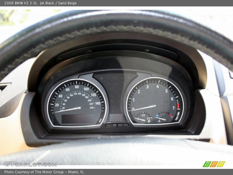 Jet Black / Sand Beige 2006 BMW X3 3.0i