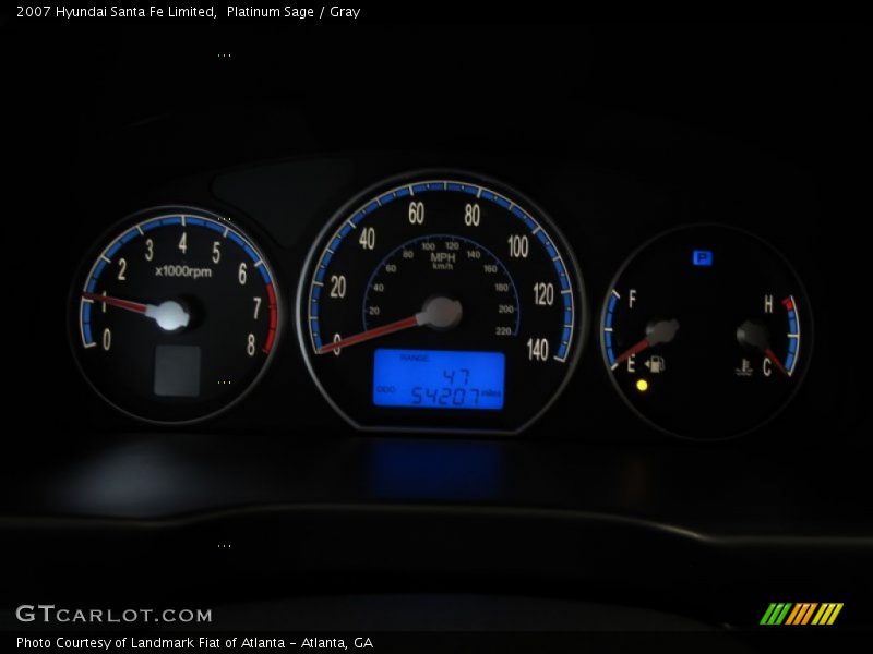 Platinum Sage / Gray 2007 Hyundai Santa Fe Limited