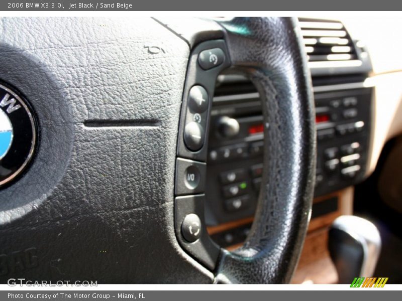 Jet Black / Sand Beige 2006 BMW X3 3.0i
