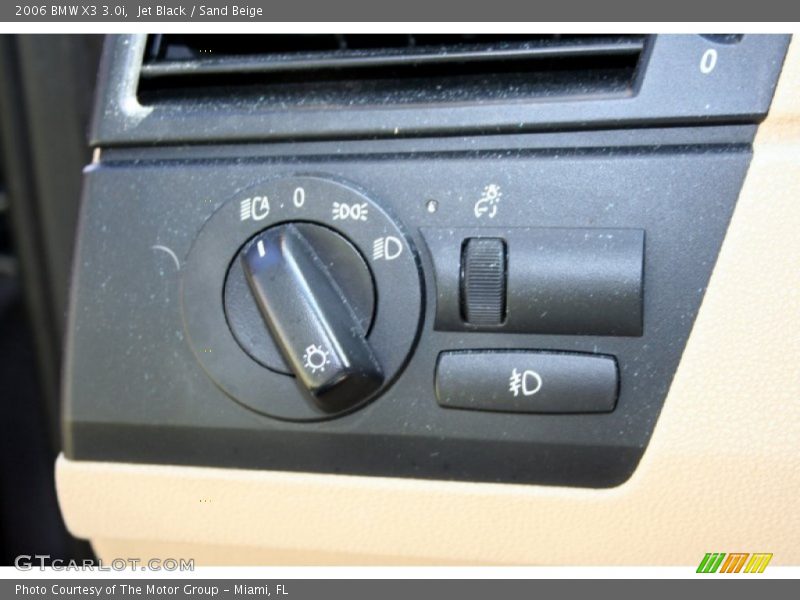 Jet Black / Sand Beige 2006 BMW X3 3.0i