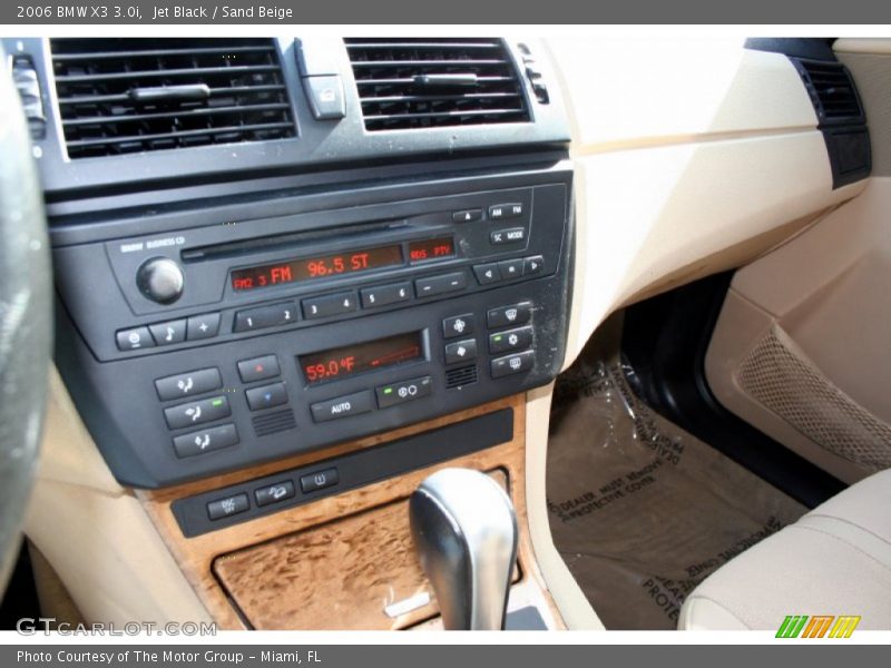 Jet Black / Sand Beige 2006 BMW X3 3.0i