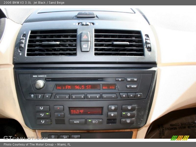 Jet Black / Sand Beige 2006 BMW X3 3.0i