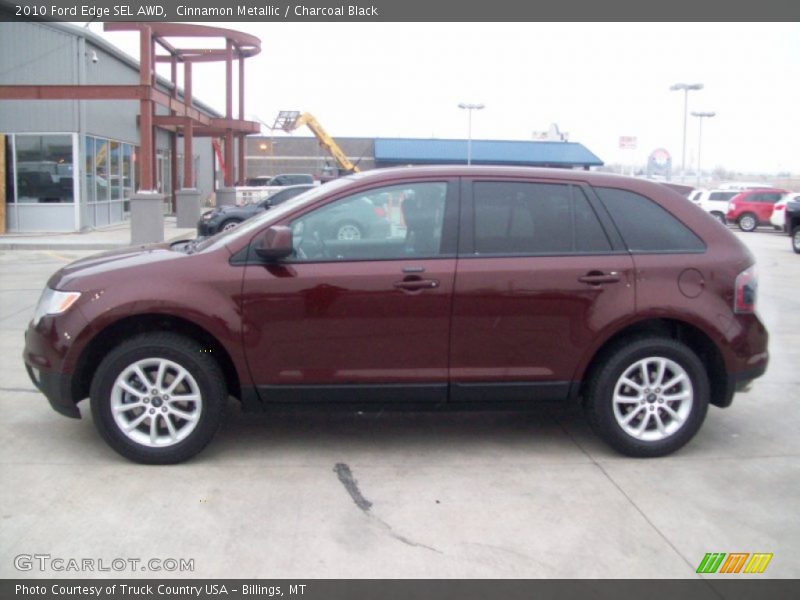 Cinnamon Metallic / Charcoal Black 2010 Ford Edge SEL AWD