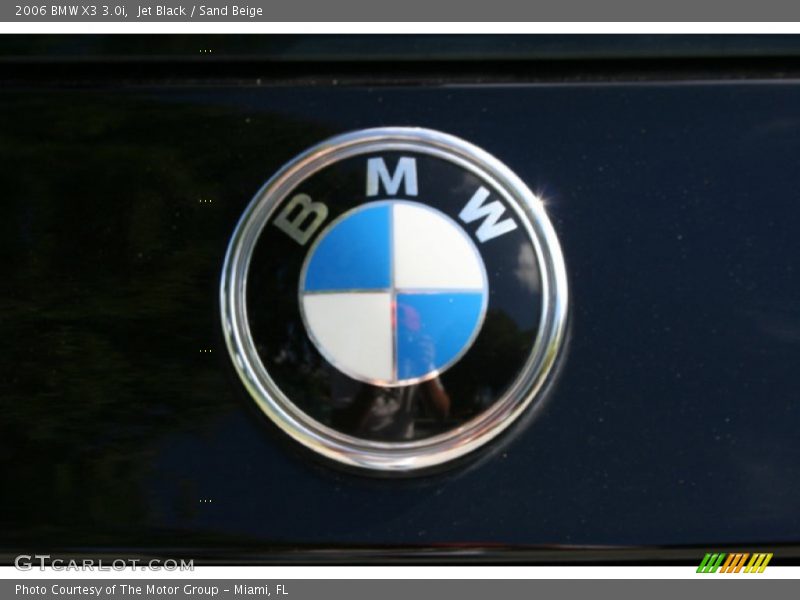 Jet Black / Sand Beige 2006 BMW X3 3.0i