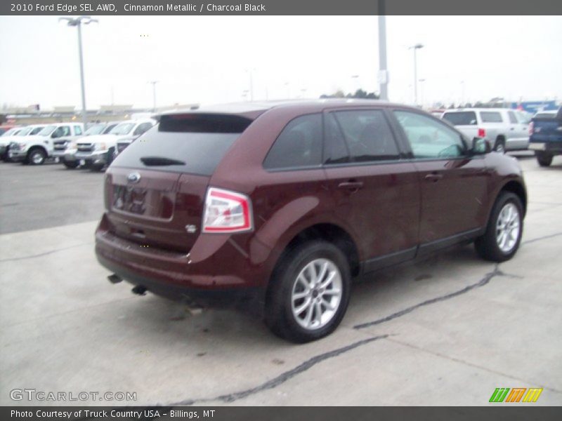 Cinnamon Metallic / Charcoal Black 2010 Ford Edge SEL AWD