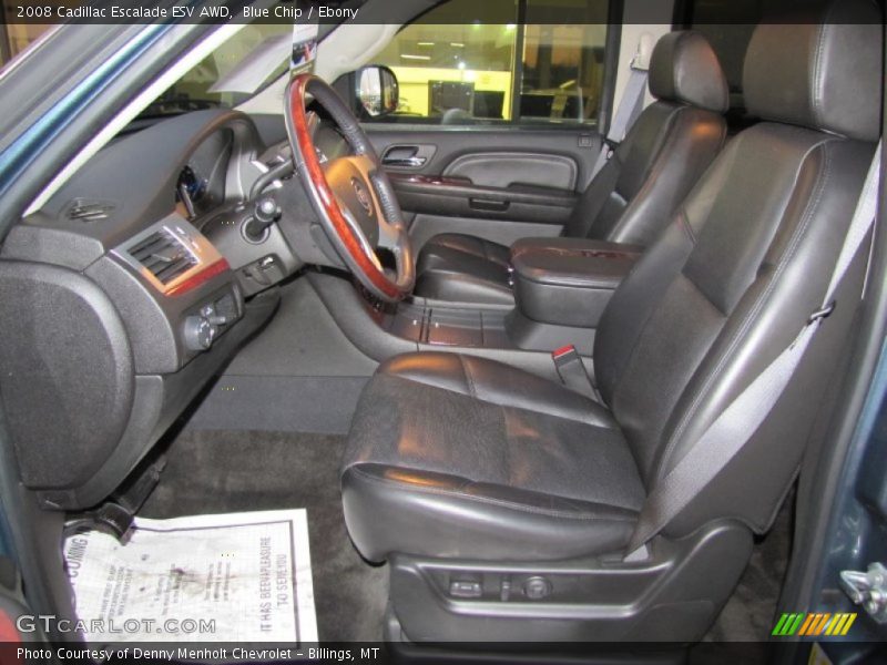 Blue Chip / Ebony 2008 Cadillac Escalade ESV AWD