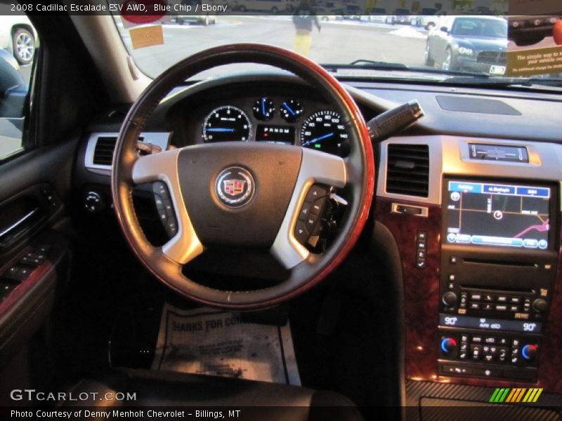 Blue Chip / Ebony 2008 Cadillac Escalade ESV AWD
