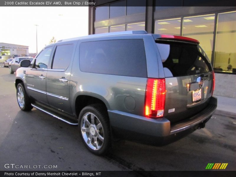 Blue Chip / Ebony 2008 Cadillac Escalade ESV AWD