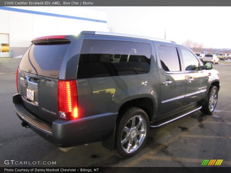 Blue Chip / Ebony 2008 Cadillac Escalade ESV AWD