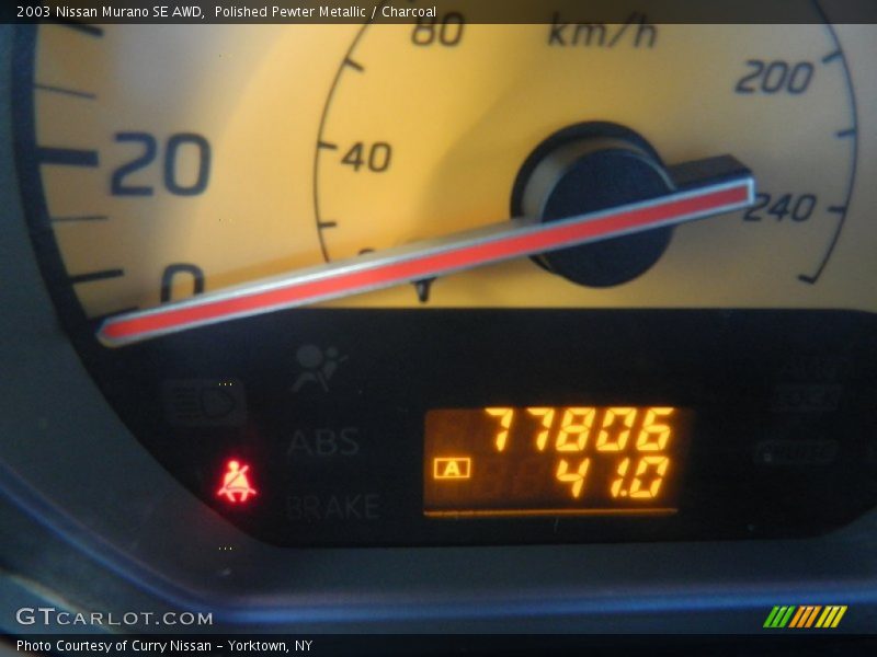 Polished Pewter Metallic / Charcoal 2003 Nissan Murano SE AWD