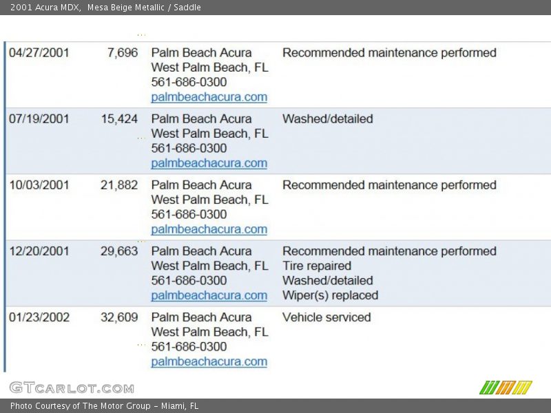 Mesa Beige Metallic / Saddle 2001 Acura MDX