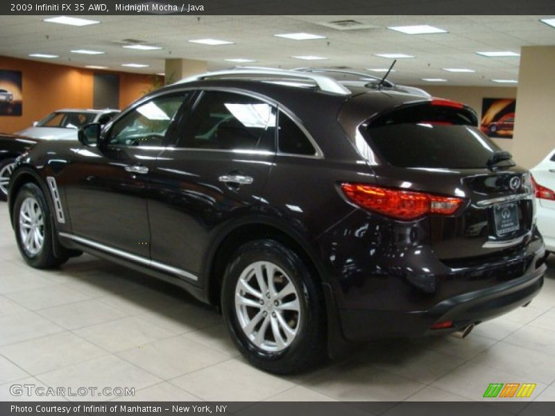 Midnight Mocha / Java 2009 Infiniti FX 35 AWD