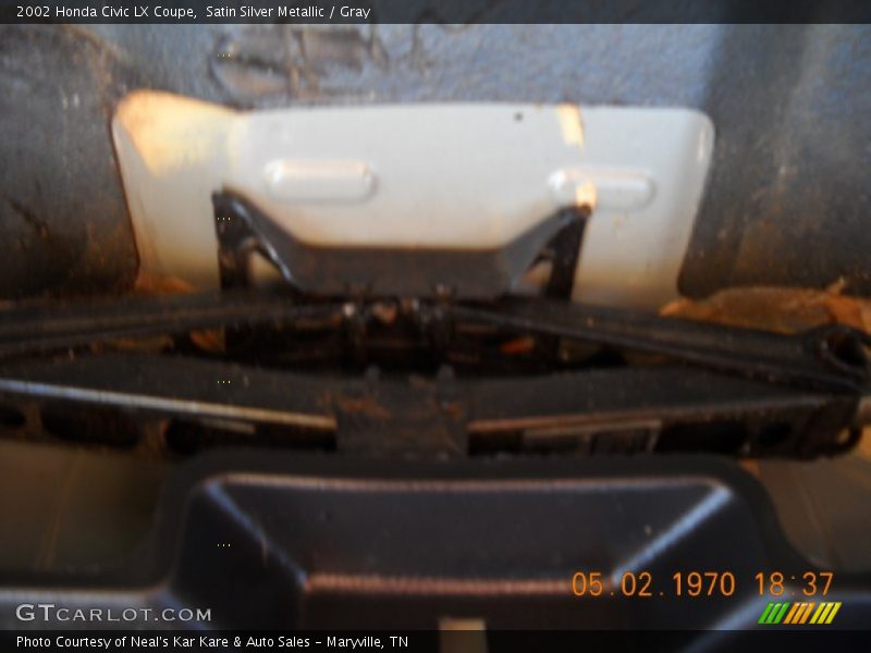 Satin Silver Metallic / Gray 2002 Honda Civic LX Coupe