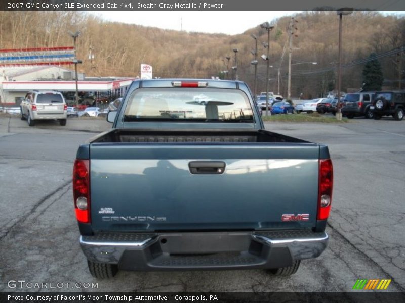 Stealth Gray Metallic / Pewter 2007 GMC Canyon SLE Extended Cab 4x4