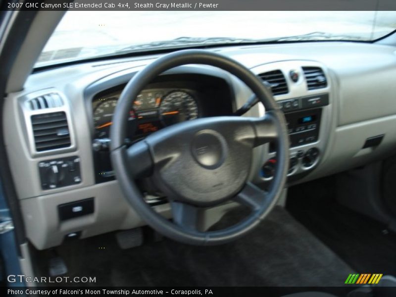 Stealth Gray Metallic / Pewter 2007 GMC Canyon SLE Extended Cab 4x4